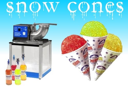 snow cones machine hire